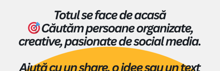 VOLUNTAR – ONLINE / LA DISTANȚĂ
